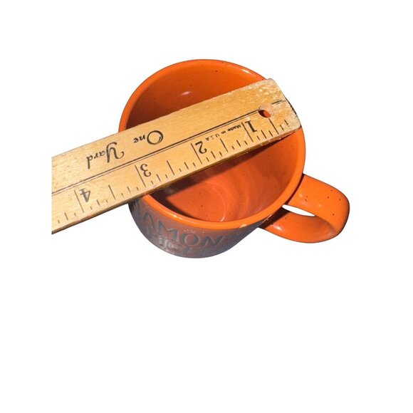 Cinnamon & Spice Orange Ceramic Mug 14oz Microwave & Dishwasher Safe Fall Theme - Picture 8 of 8